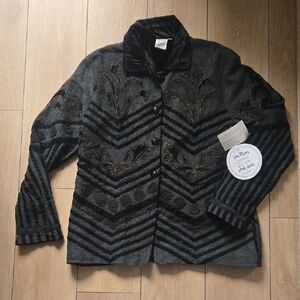 NWT PARSLEY&SAGE Embroidery Jacket Sz M